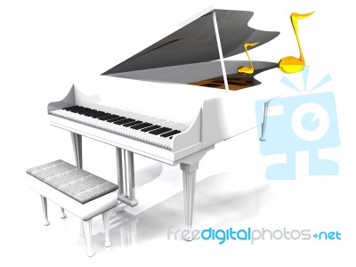 Grand Piano Stock Image