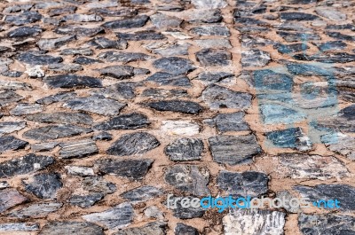 Granite Stones Floor Stock Photo