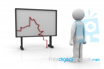 Graph Chart Watching Stock Image