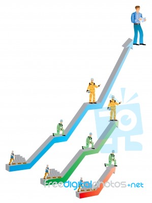 Graphic Economic Stock Image