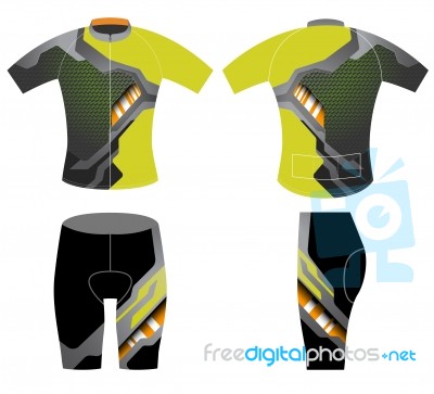 Graphics T-shirt Cycling Vest Stock Image