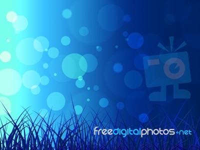Grass Bokeh Represents Blank Space And Background Stock Image