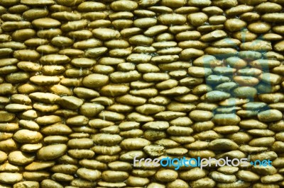 Gravel Wall Stock Photo