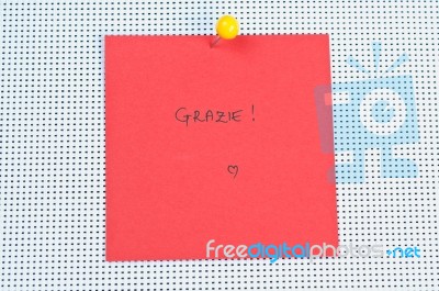 Grazie Stock Photo
