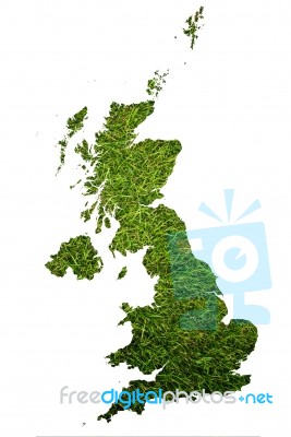 Great Britain Outline Stock Photo
