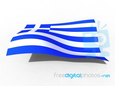 Greek Flag Stock Image