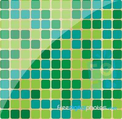 green and blue Mosaic Tiles Stock Image