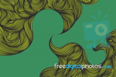 Green Art Pattern Stock Image