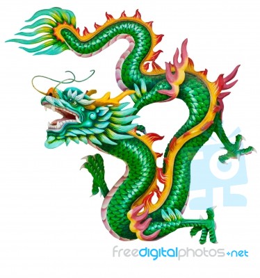 Green Dragon Stock Photo