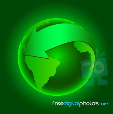 Green Earth Stock Photo