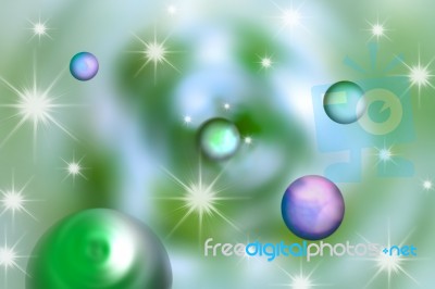 Green Galaxy Stock Image