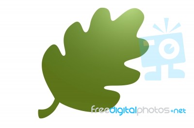 Green  Leaf Logo Stock Image
