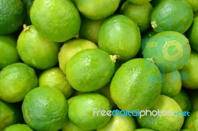 Green Lemons Stock Photo