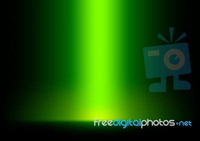 Green Light From Top Background Stock Image