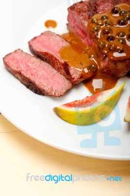 Green Peppercorn Beef Filet Mignon Stock Photo Green Peppercorn Beef Filet Mignon Stock Photo