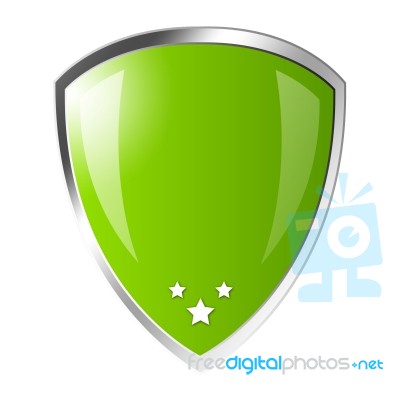 green Shield Stock Image