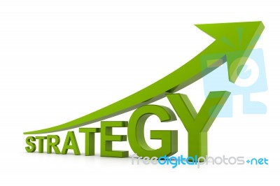 Green Strategy Graph Stock Image