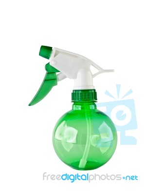 Green Water Sprayer Stock Photo