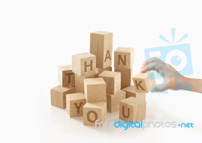 Greeting Concept On Isolated Background Stock Photo