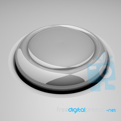 Grey Button Stock Image