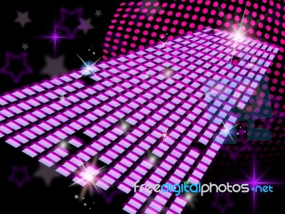 Grid Background Shows Cosmic Space And Backdrop Stock Image