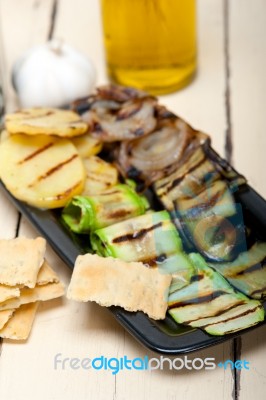 Grilled Assorted Vegetables Stock Photo