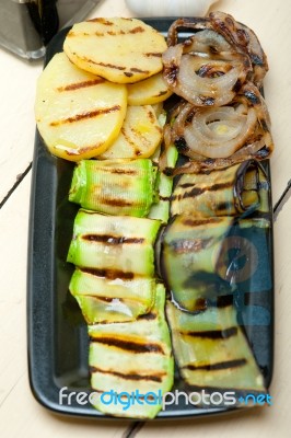 Grilled Assorted Vegetables Stock Photo