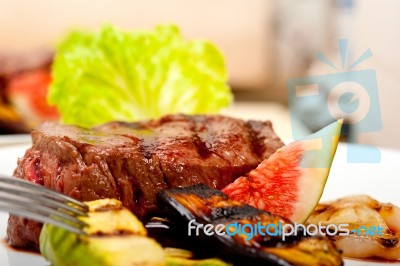 Grilled Beef Filet Mignon Stock Photo