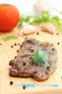 Grilled Beef Steak Stock Photo