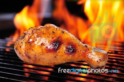 Grilled Chicken Stock Photo