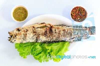 Grilled Salted Catfish Stock Photo Grilled Salted Catfish Stock Photo
