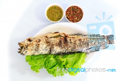Grilled Salted Catfish Stock Photo Grilled Salted Catfish Stock Photo