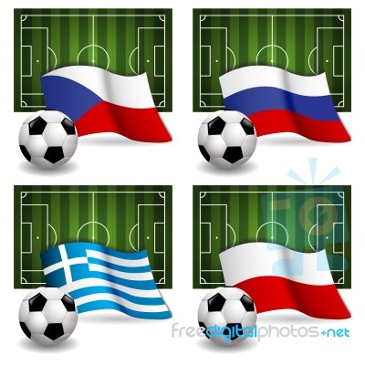 Group A Of 2012 Europe Soccer Stock Image