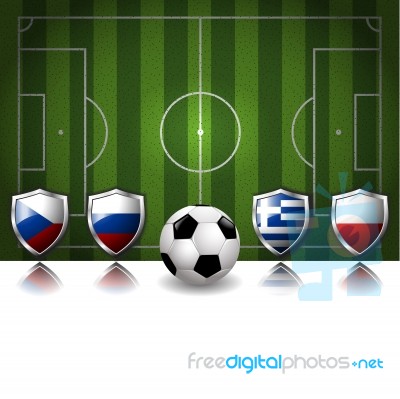 Group A Of 2012 Europe Soccer Stock Image