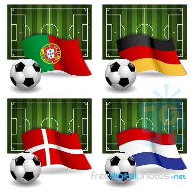 Group B Of 2012 Europe Soccer Stock Image
