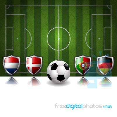 Group B Of 2012 Europe Soccer Stock Image