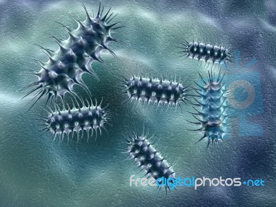 Group Of Bacteria Stock Image