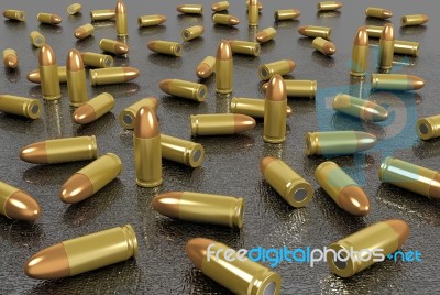 Group Of Bullets Stock Image