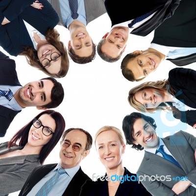 Group Of Business People Smiling Stock Photo