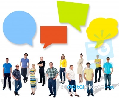 Group Of Different People Sharing Ideas Stock Photo - Royalty Free ...