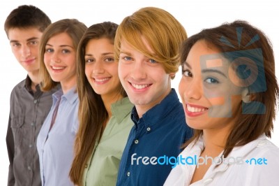 Group Of Teenagers Stock Photo