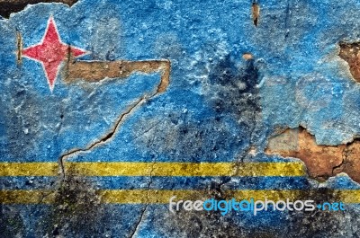 Grunge Flag Of Aruba Stock Photo Grunge Flag Of Aruba Stock Photo