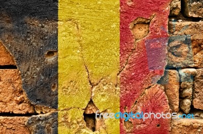 Grunge Flag Of Belgium Stock Photo