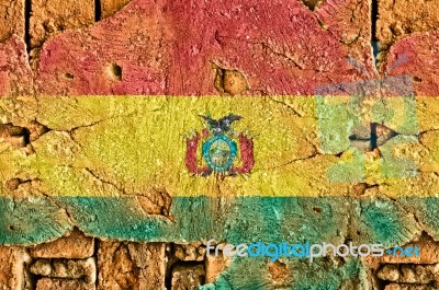 Grunge Flag Of  Bolivia (state) Stock Photo