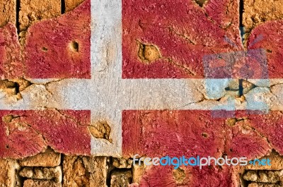 Grunge Flag Of Denmark Stock Photo