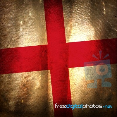 Grunge Flag Of England Stock Photo