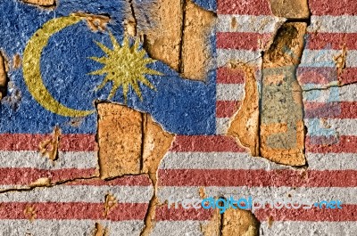 Grunge Flag Of Malaysia Stock Photo