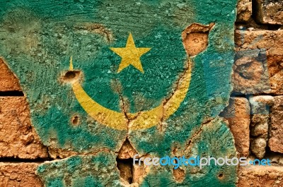 Grunge Flag Of Mauritania Stock Photo