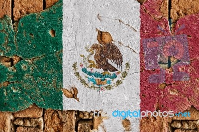 Grunge Flag Of Mexico Stock Photo