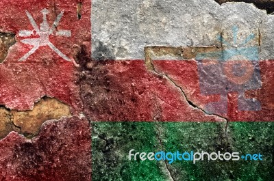 Grunge Flag Of Oman Stock Photo